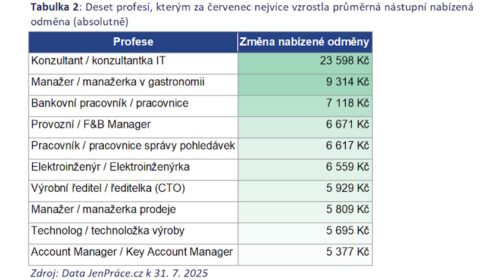 Nejvyšší nástupní platy mají konzultanti IT